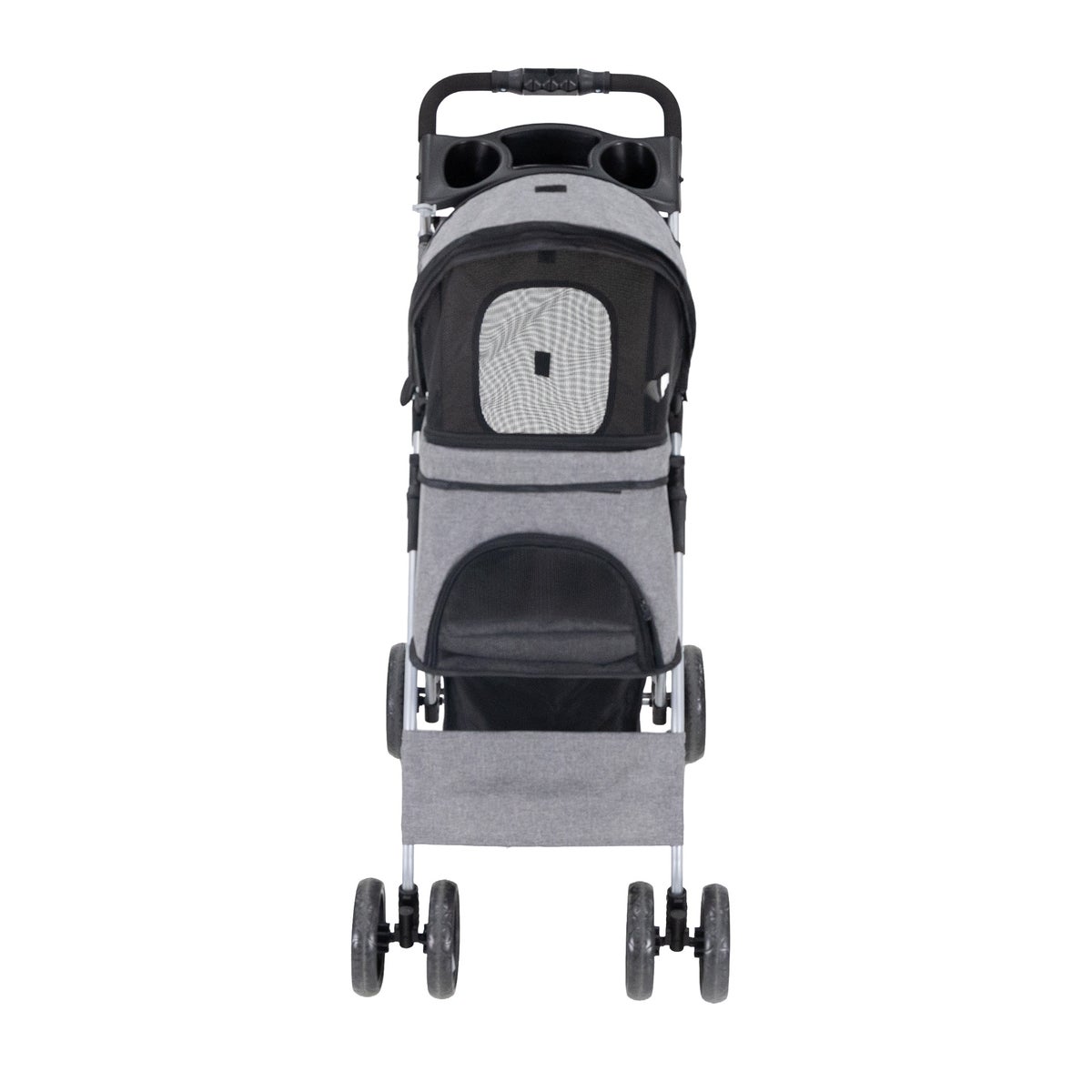 Hondenbuggy 4-wiel grijs 47 x 100 x 80 cm Hondenbuggy 4-wiel grijs 47 x 100 x 80 cm