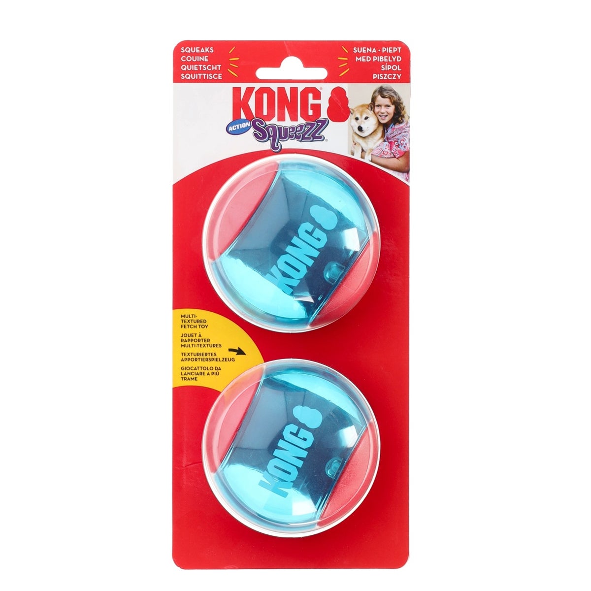 Hondenspeelgoed squeez action L 2 stuks Hondenspeelgoed squeez action L 2 stuks