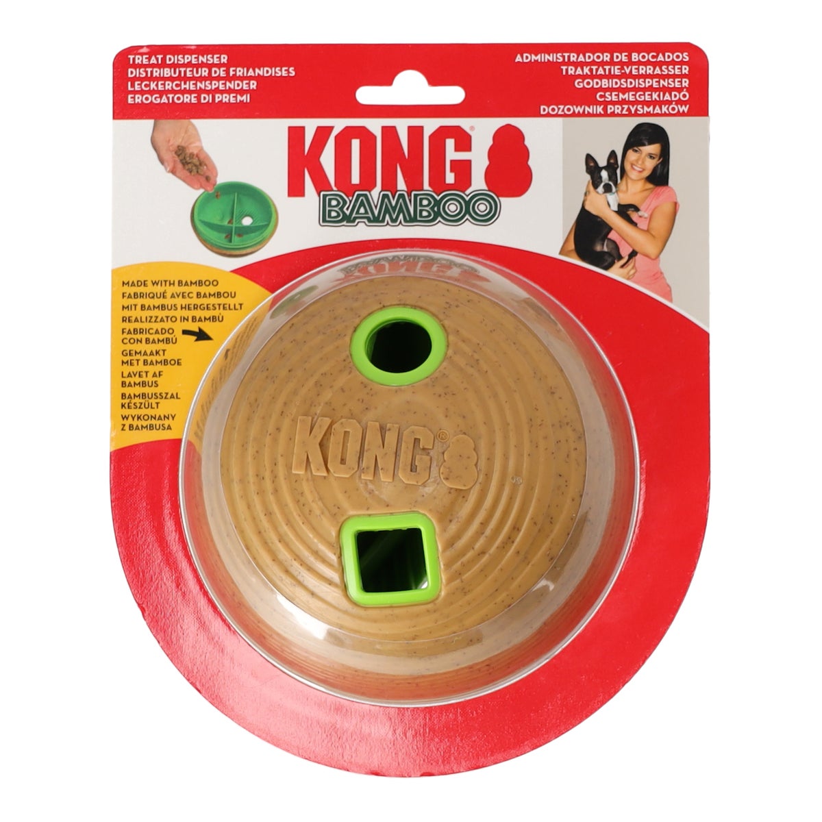 Hondenspeelgoed feeder ball bamboo M Hondenspeelgoed feeder ball bamboo M