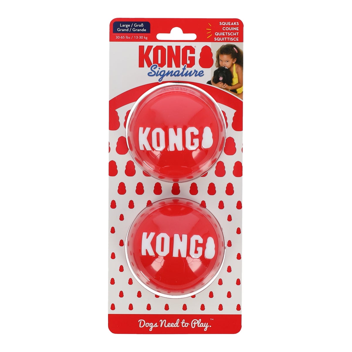 Hondenspeelgoed signa balls L 2 stuks Hondenspeelgoed signa balls L 2 stuks