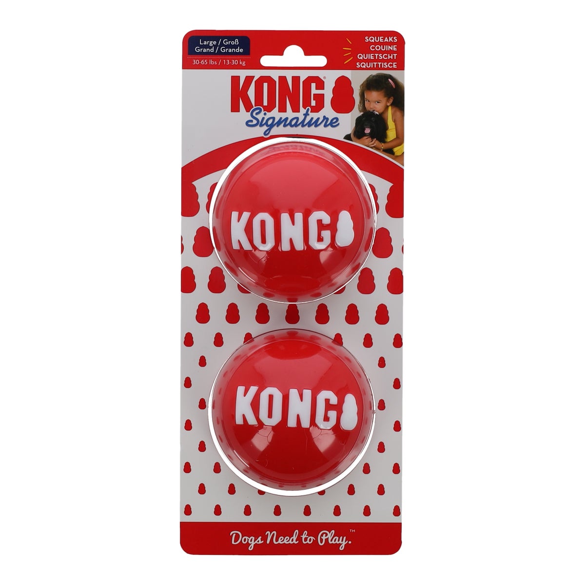 Hondenspeelgoed signa balls L 2 stuks Hondenspeelgoed signa balls L 2 stuks