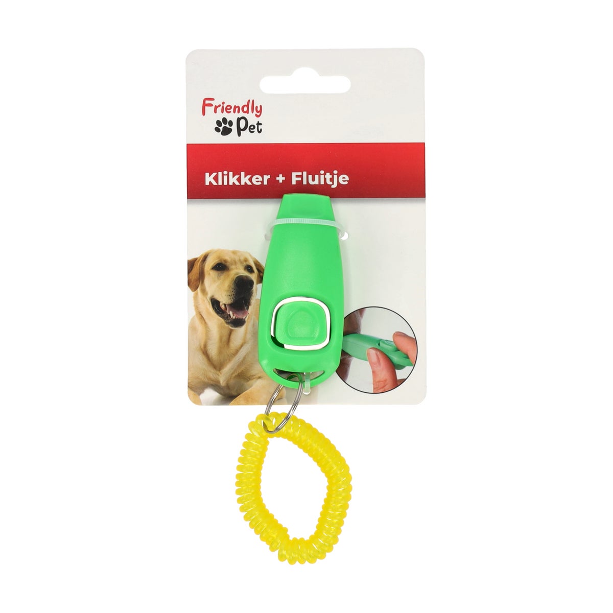 Hondenfluitje + klikker Xoe rood Friendly Pet Hondenfluitje + klikker Xoe rood Friendly Pet