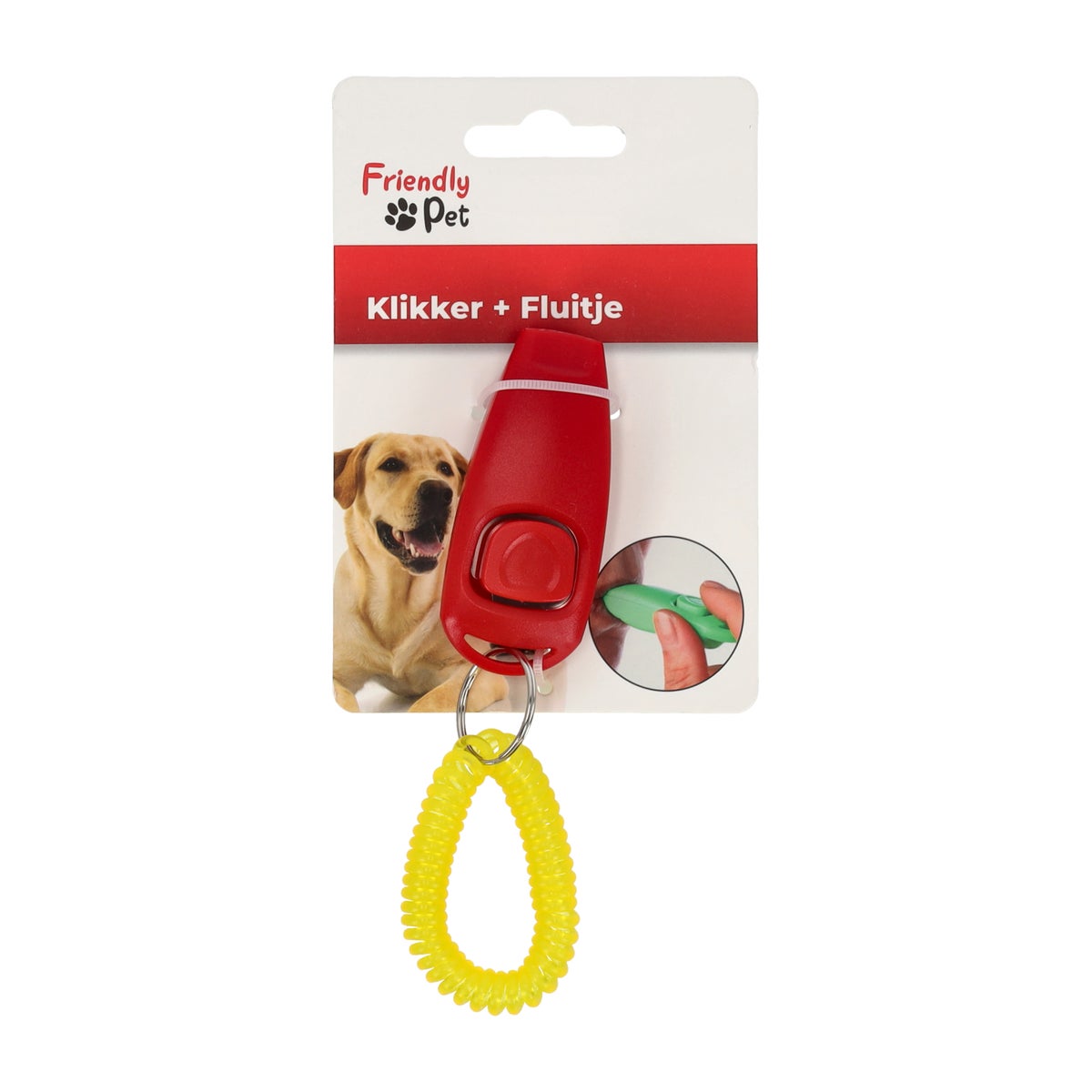 Hondenfluitje + klikker Xoe rood Friendly Pet Hondenfluitje + klikker Xoe rood Friendly Pet