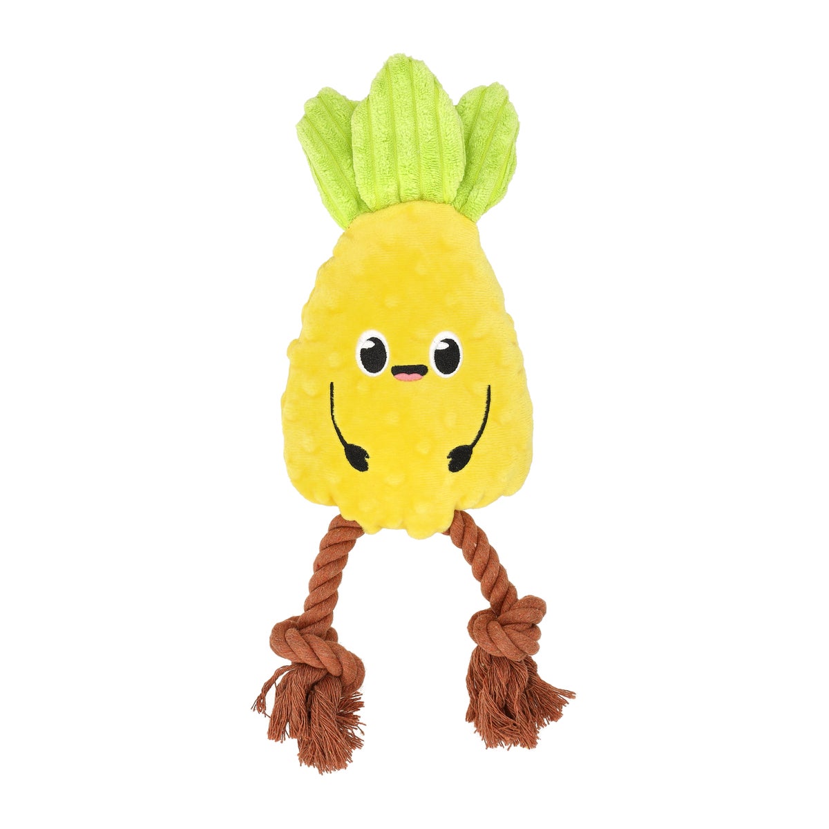Hondenspeelgoed Ananas en touw geel 33 cm Friendly Pet Hondenspeelgoed Ananas en touw geel 33 cm Friendly Pet