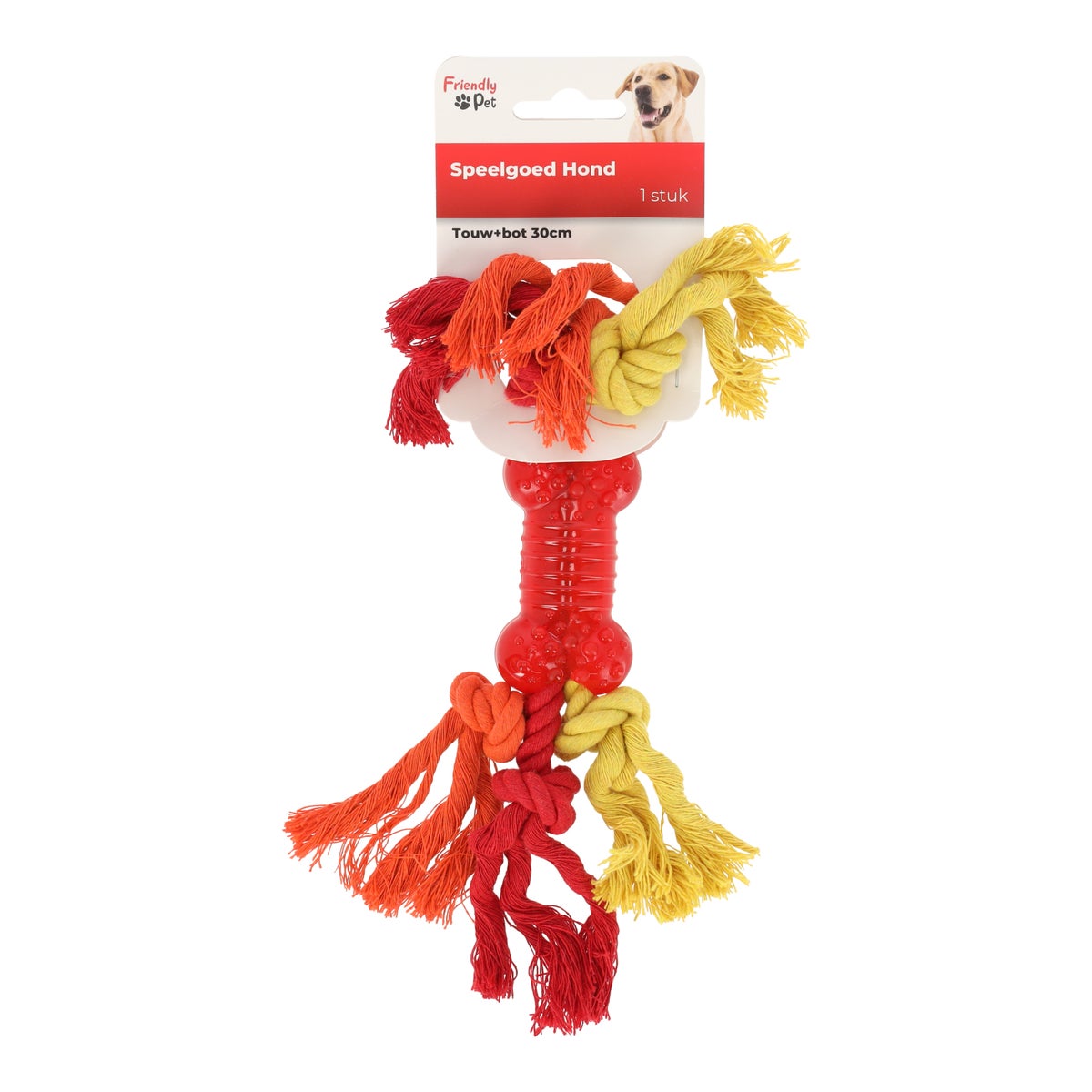 Hondenspeelgoed touw+bot 30cm Hondenspeelgoed touw+bot 30cm