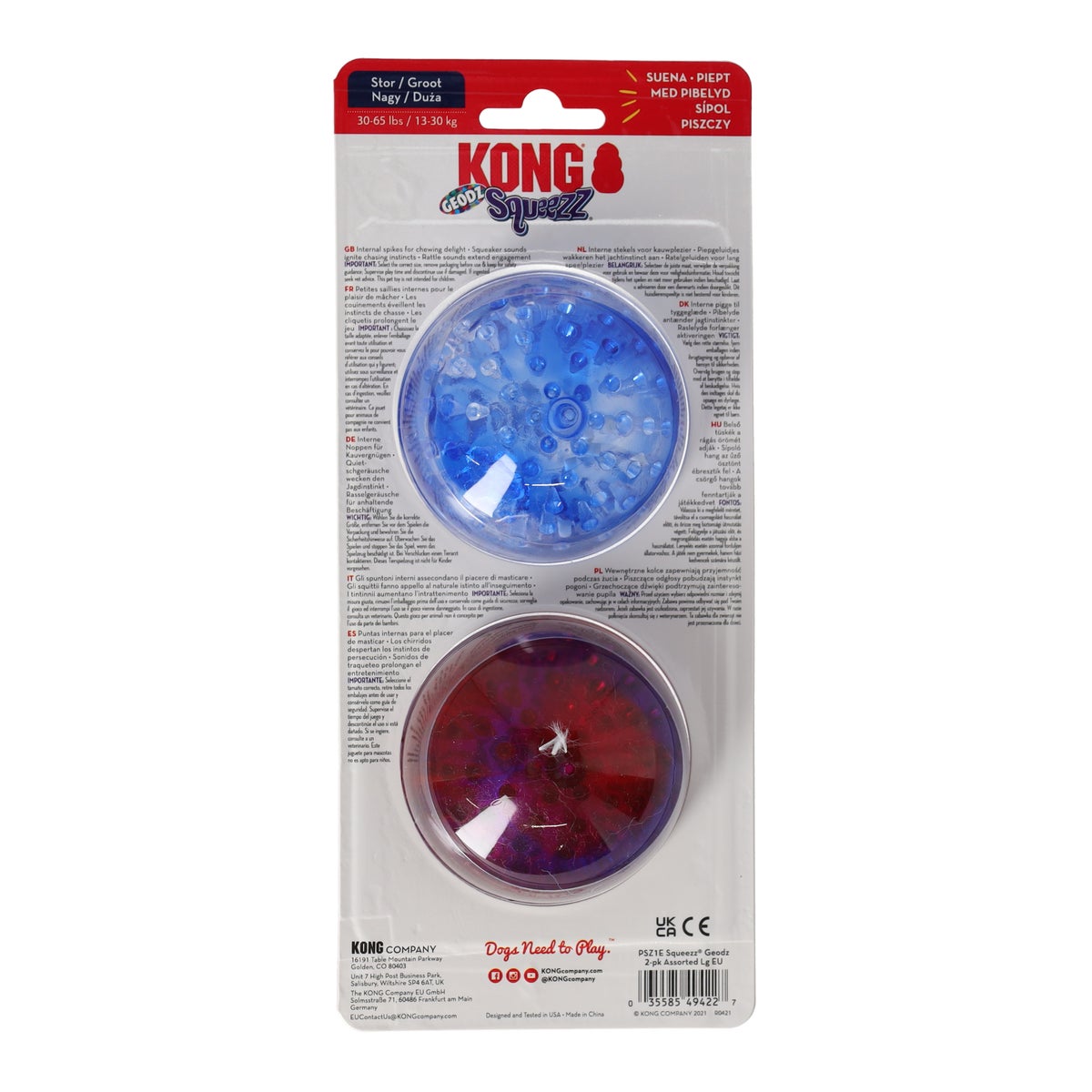 Hondenspeelgoed Squeezz Geods L 2St Hondenspeelgoed Squeezz Geods L 2St