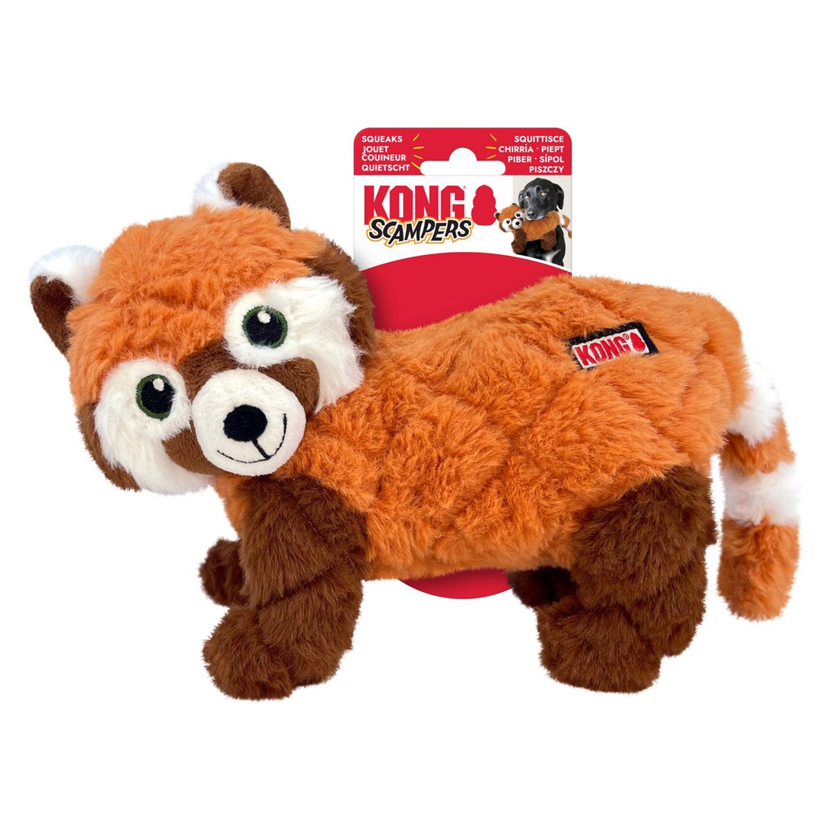 Hondenspeelgoed Scampers rode panda M Kong Hondenspeelgoed Scampers rode panda M Kong