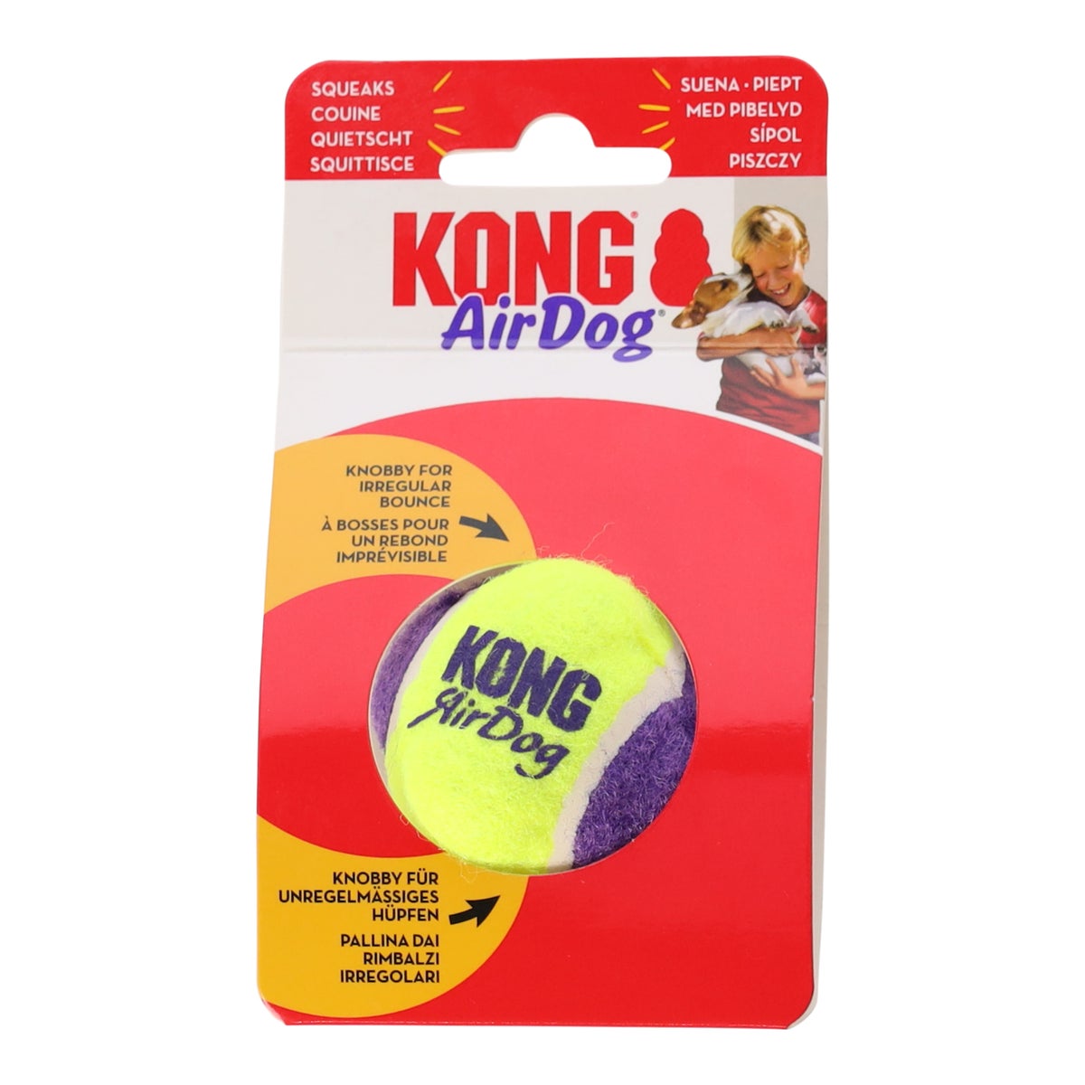 Hondenspeelgoed squeaker knobby bal XS/S Kong Hondenspeelgoed squeaker knobby bal XS/S Kong