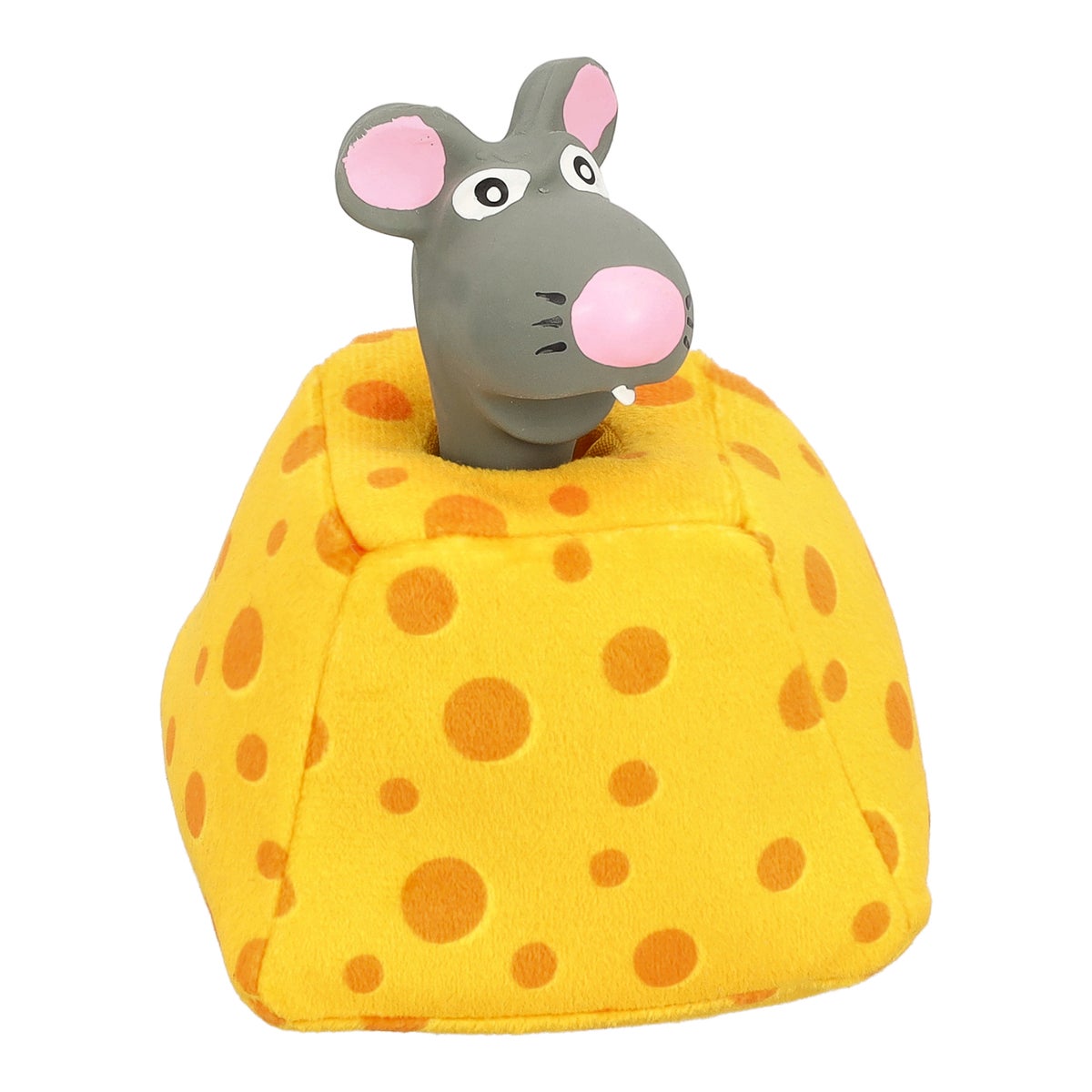 Hondenspeelgoed kaas met muis 13 cm Hondenspeelgoed kaas met muis 13 cm