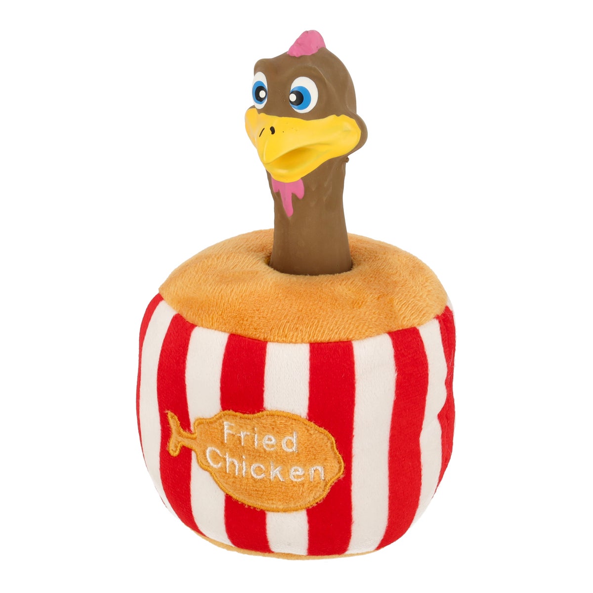 Hondenspeelgoed bucket met kip 18cm Hondenspeelgoed bucket met kip 18cm