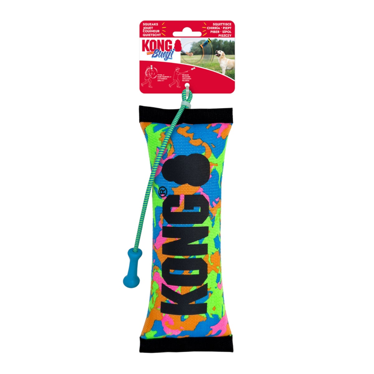 Kong hondenspeelgoed bunji bumper M Kong hondenspeelgoed bunji bumper M
