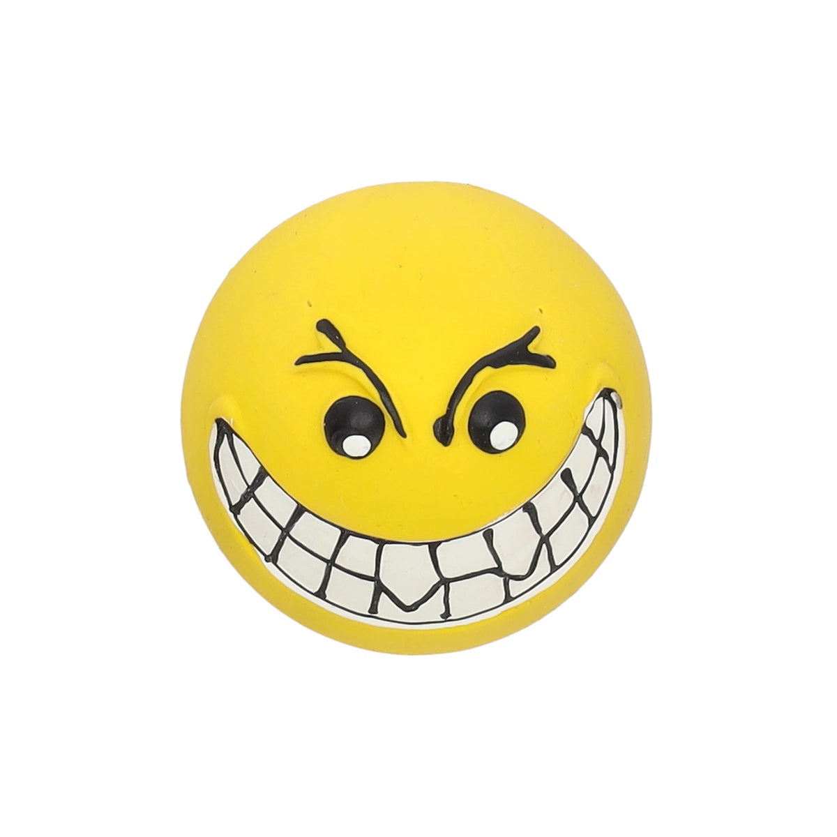 Hondenspeelgoed bal 6 cm smiley latex Hondenspeelgoed bal 6 cm smiley latex