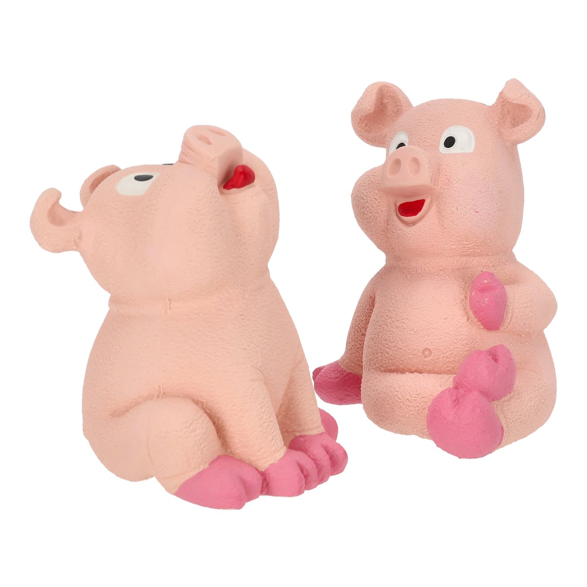 Hondenspeelgoed varken roze 10 cm latex Hondenspeelgoed varken roze 10 cm latex