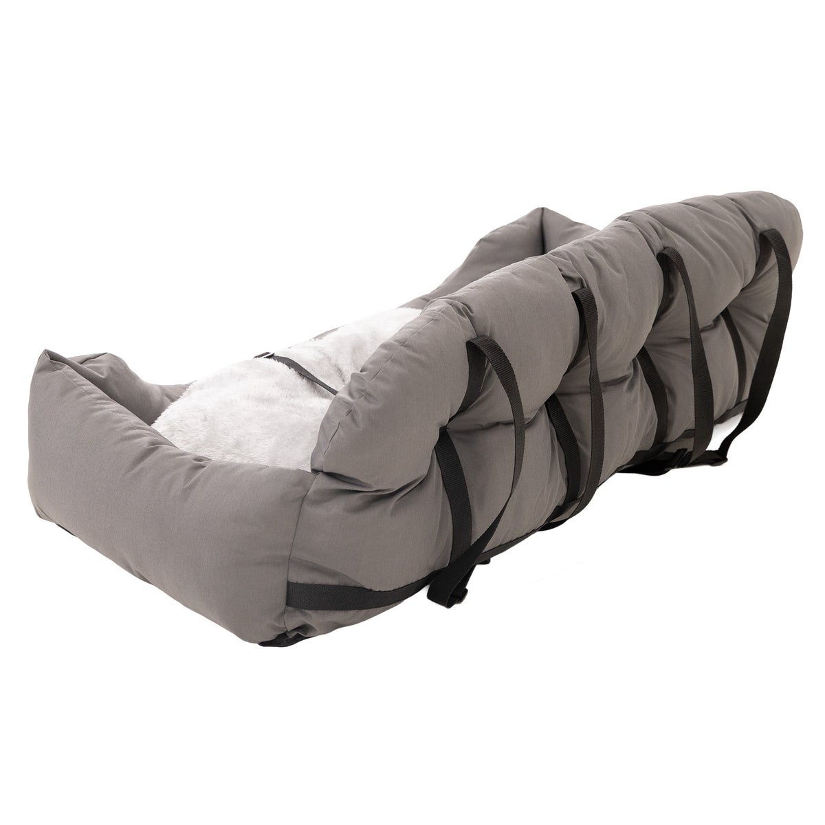 Autostoel hond achterbank 100 x 57 x 30 cm grijs Autostoel hond achterbank 100 x 57 x 30 cm grijs