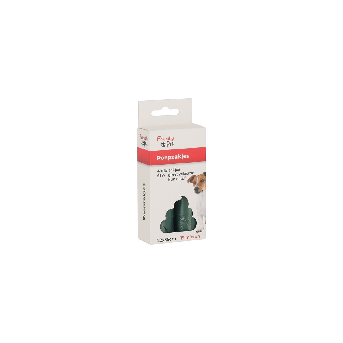 Poepzakjes met handvat recycle groen 4 x 15 stuks Poepzakjes met handvat recycle groen 4 x 15 stuks