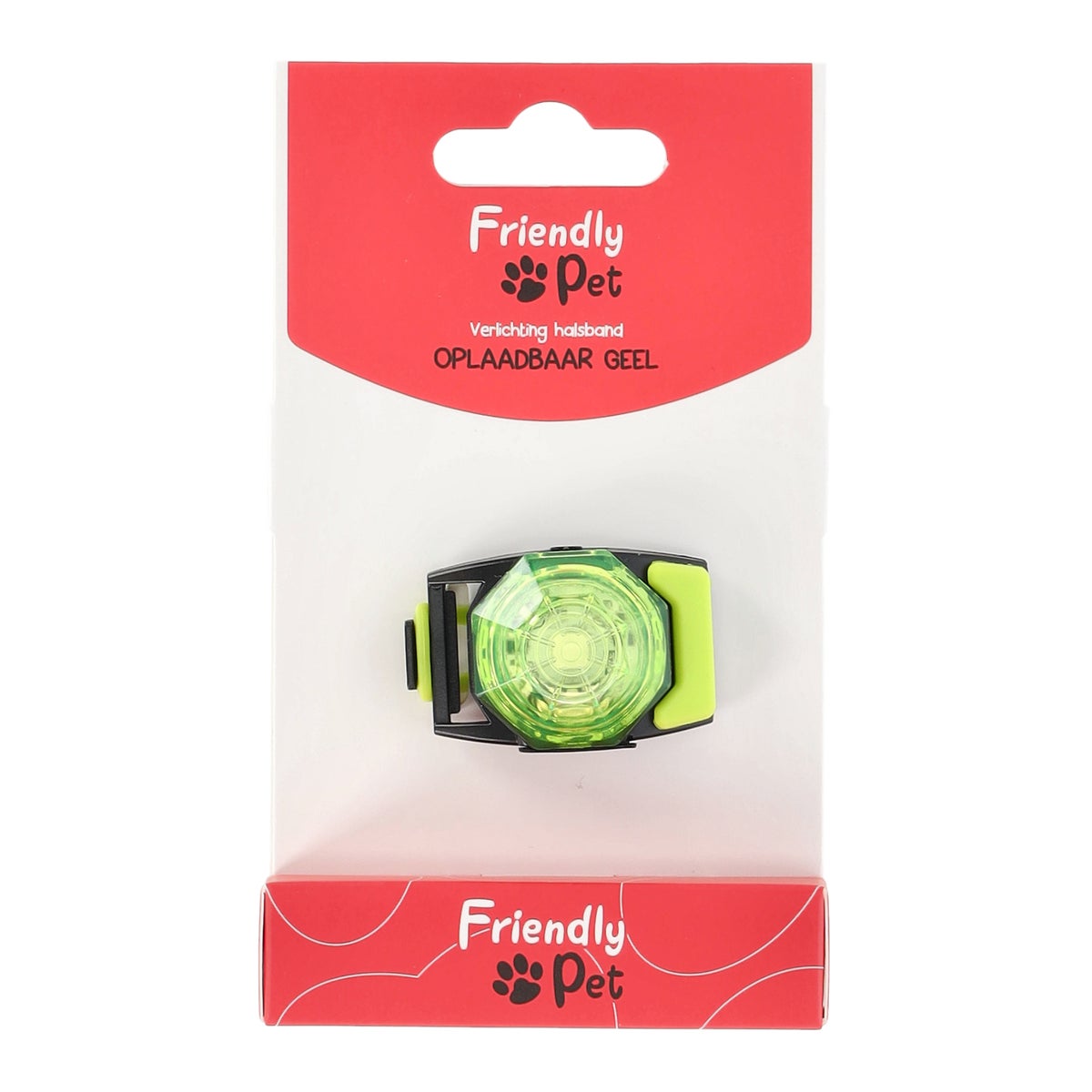 Verlichting halsband oplaadbaar geel Verlichting halsband oplaadbaar geel