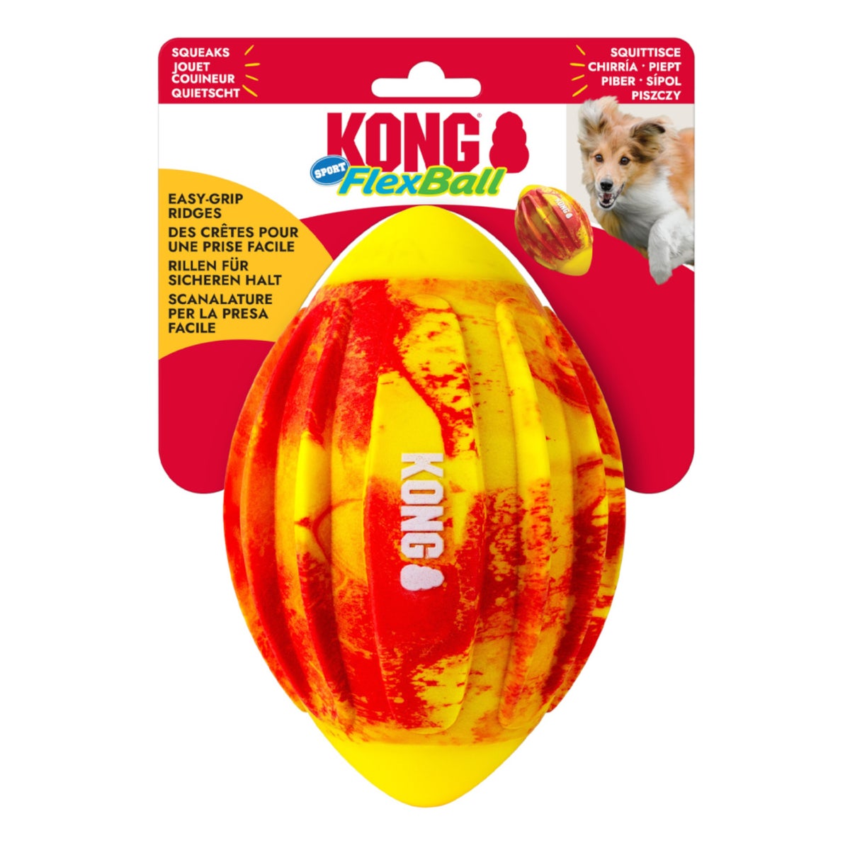 Kong hondenspeelgoed flexball football M Kong hondenspeelgoed flexball football M