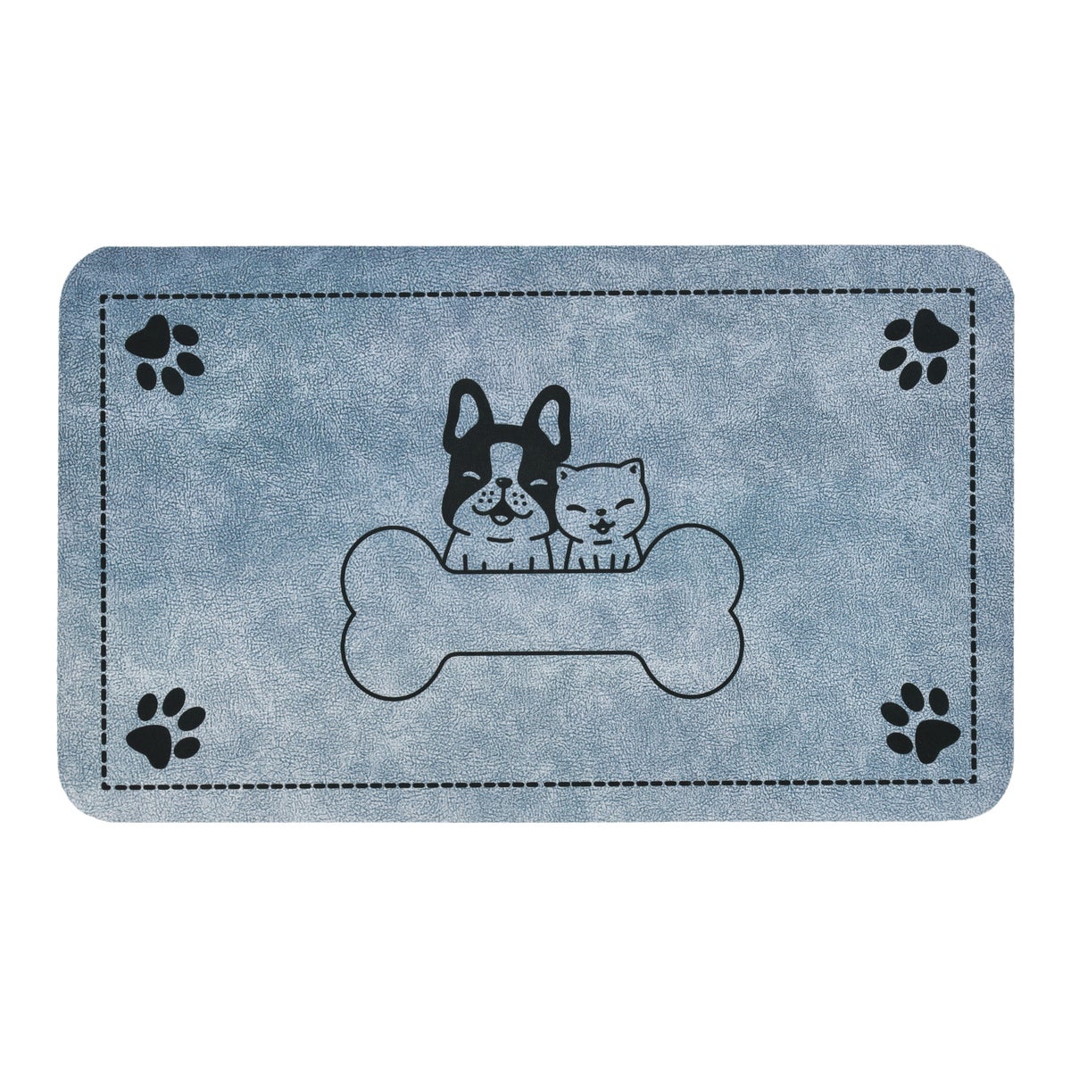 Placemat hond, kat blauw 50 x 30 cm Placemat hond, kat blauw 50 x 30 cm