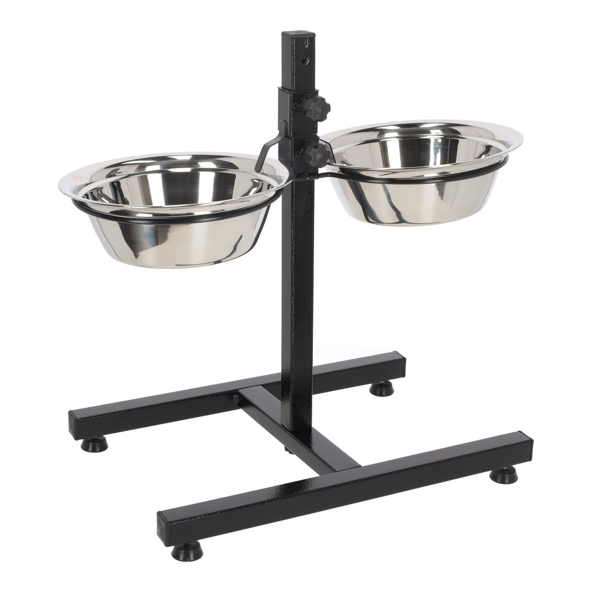 Voerbak duo met staander Voerbak duo met staander