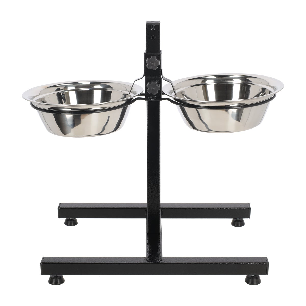 Voerbak duo met staander Voerbak duo met staander