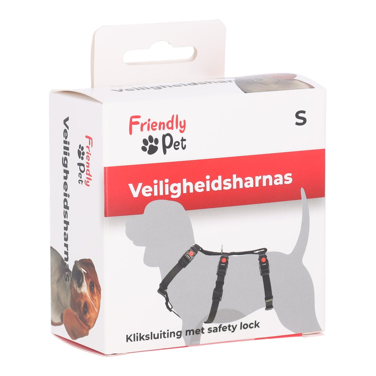 Veiligheidsharnas Zera zwart S 35-50 cm 15 mm Friendly Pet Veiligheidsharnas Zera zwart S 35-50 cm 15 mm Friendly Pet