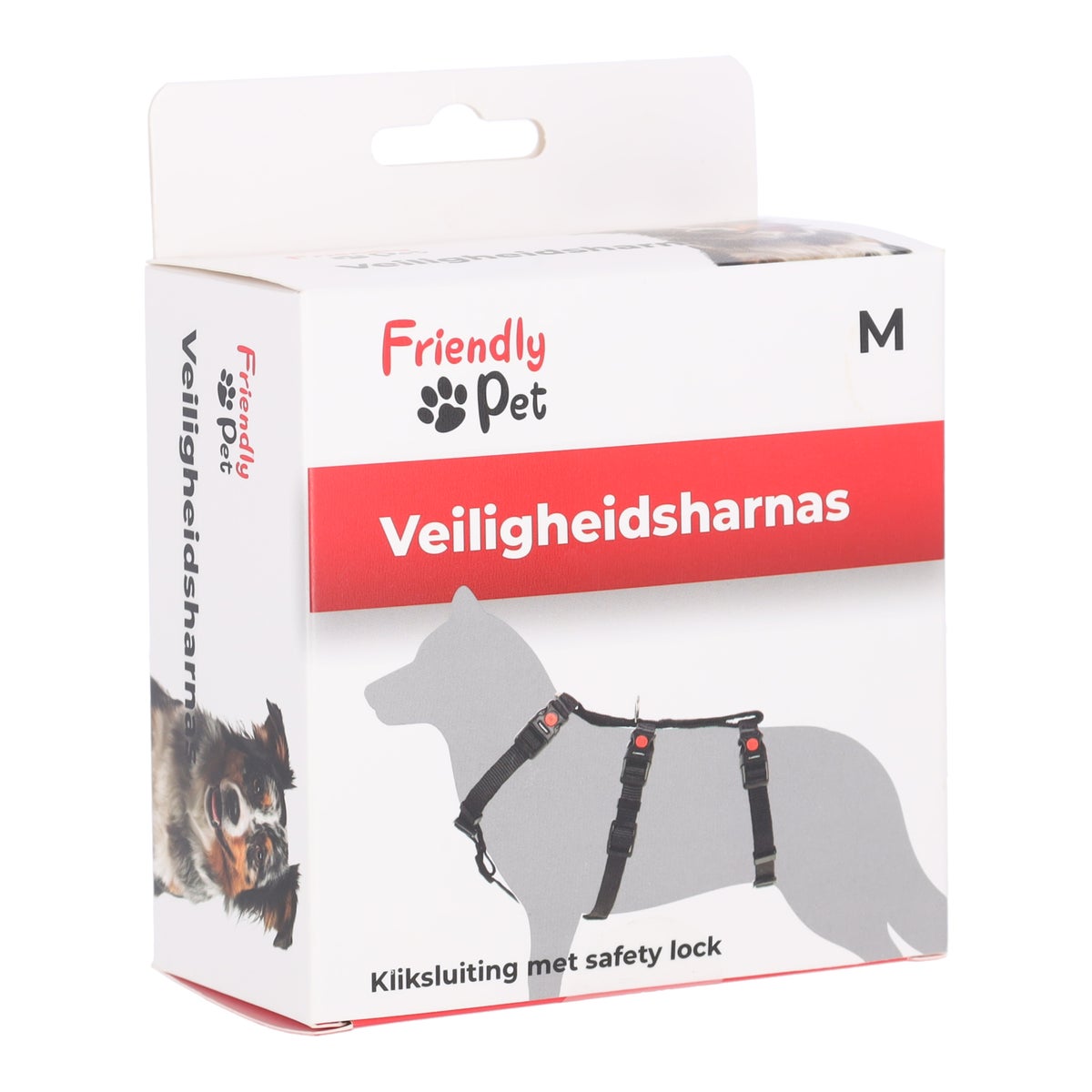Veiligheidsharnas Zera zwart M 45-65 cm 20 mm Friendly Pet Veiligheidsharnas Zera zwart M 45-65 cm 20 mm Friendly Pet