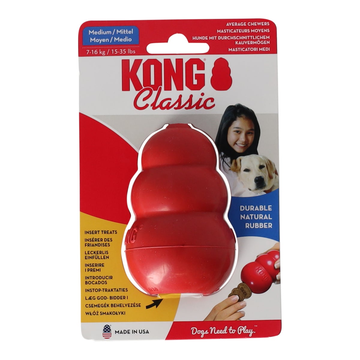 Hondenspeelgoed M rood Kong Hondenspeelgoed M rood Kong