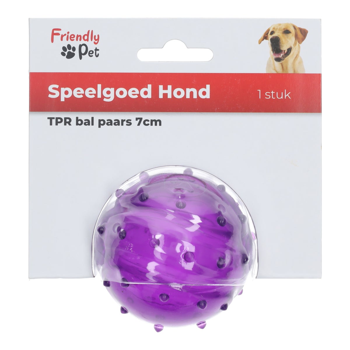 Hondenspeelgoed bal TPR paars 7 cm Hondenspeelgoed bal TPR paars 7 cm