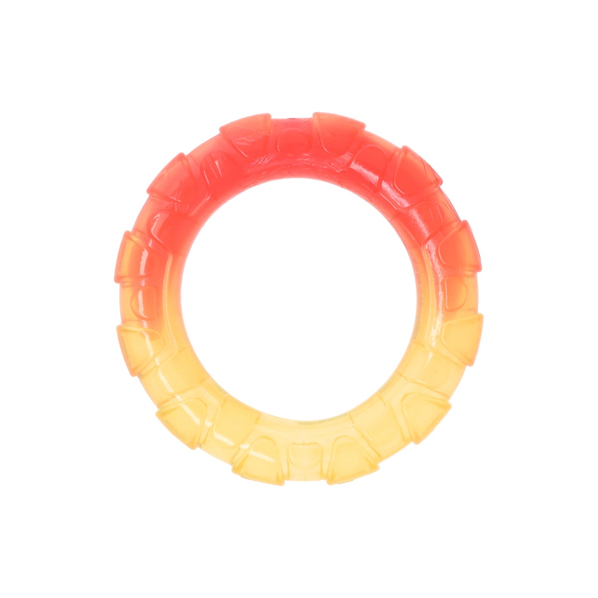 Hondenspeelgoed ring TPR oranje 11 cm Hondenspeelgoed ring TPR oranje 11 cm