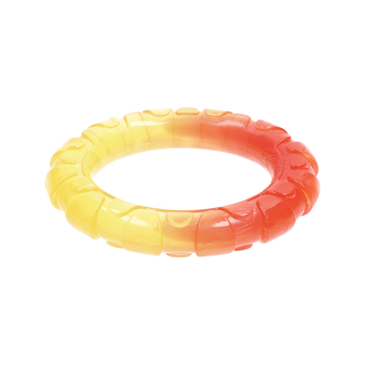 Hondenspeelgoed ring TPR oranje 11 cm Hondenspeelgoed ring TPR oranje 11 cm