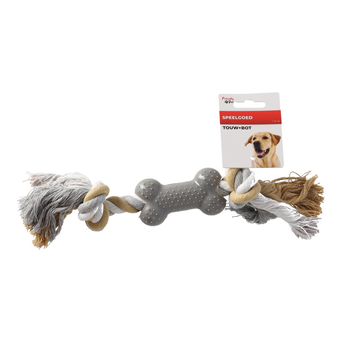 Hondenspeelgoed touw + bot Hondenspeelgoed touw + bot