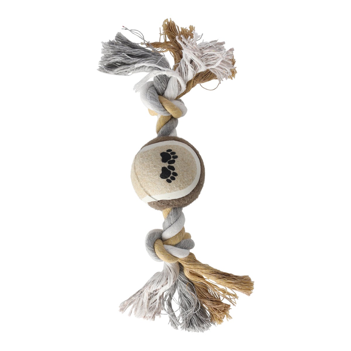 Hondenspeelgoed touw 2 knoop + bal Hondenspeelgoed touw 2 knoop + bal
