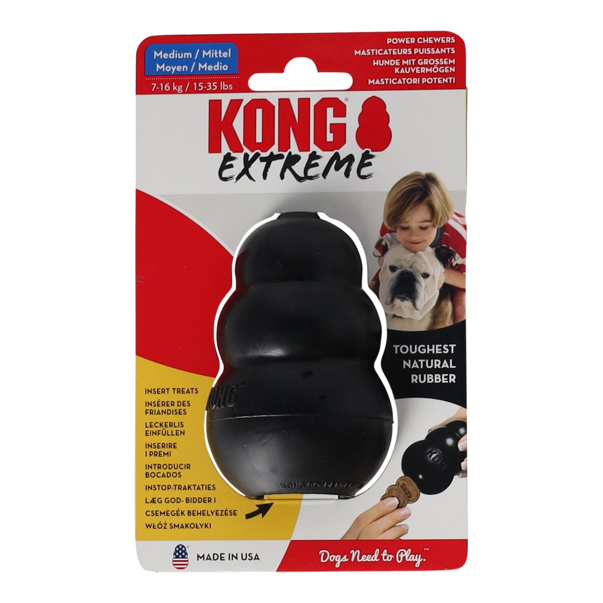 Hondenspeelgoed M zwart Kong Hondenspeelgoed M zwart Kong