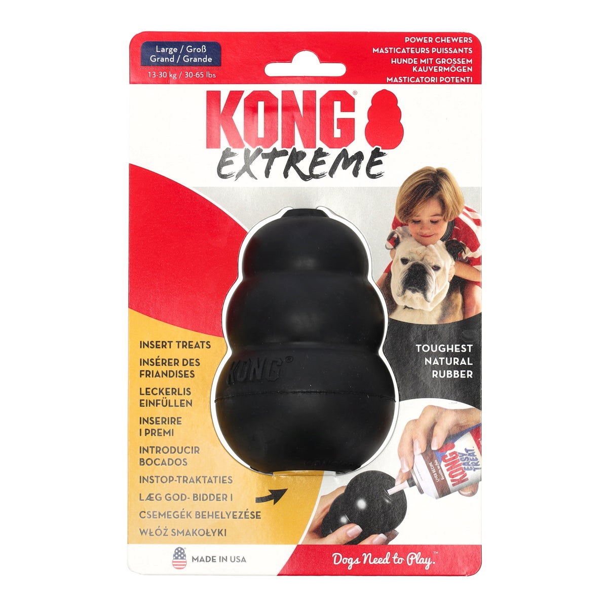 Hondenspeelgoed L zwart Kong Hondenspeelgoed L zwart Kong