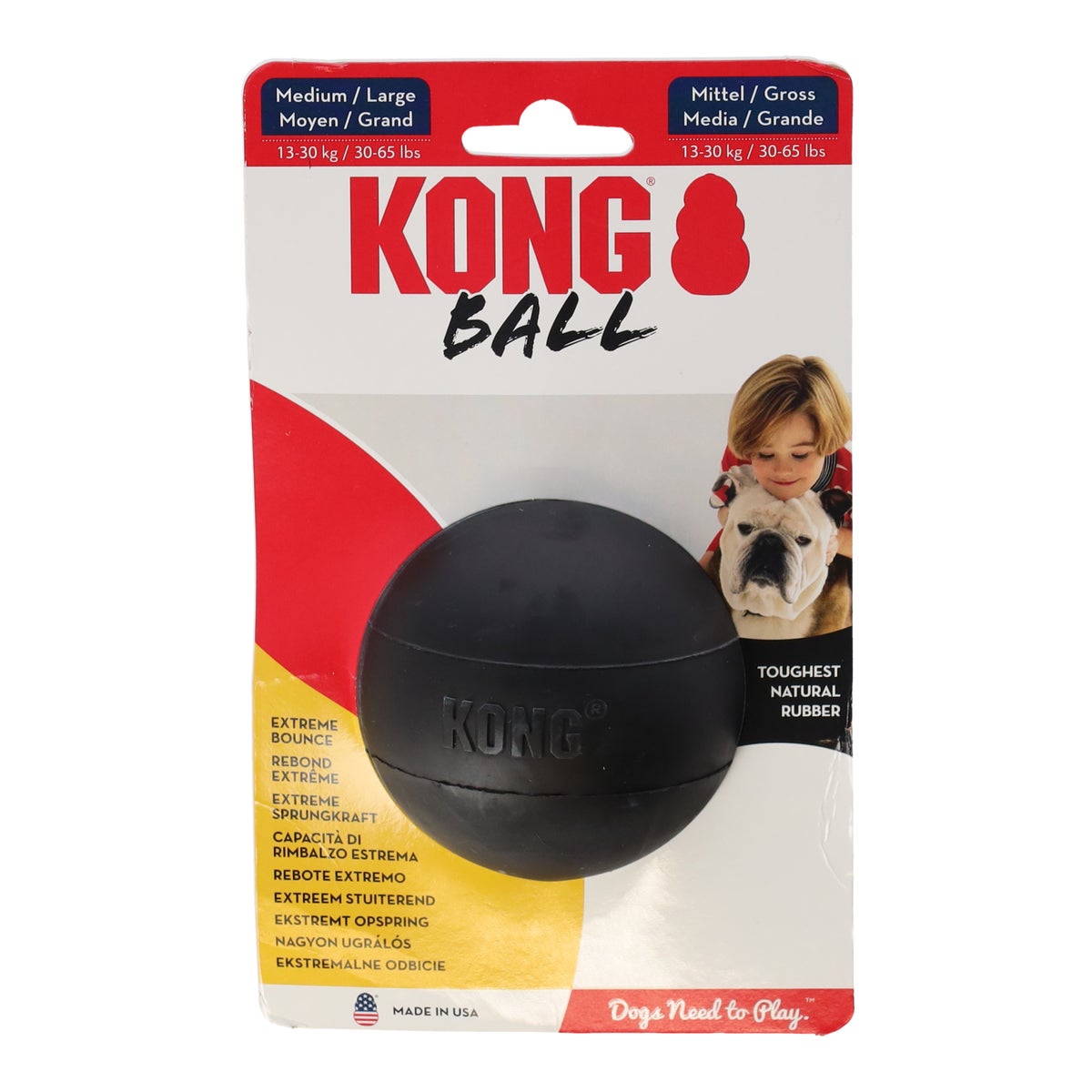 Hondenspeelgoed bal L zwart Kong Hondenspeelgoed bal L zwart Kong