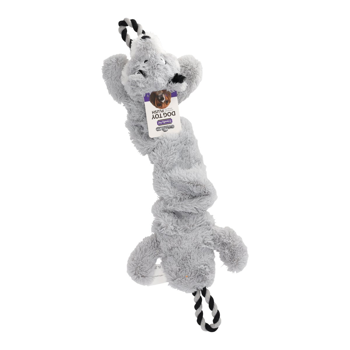Hondenspeelgoed plush dier met touw 53cm assorti Hondenspeelgoed plush dier met touw 53cm assorti