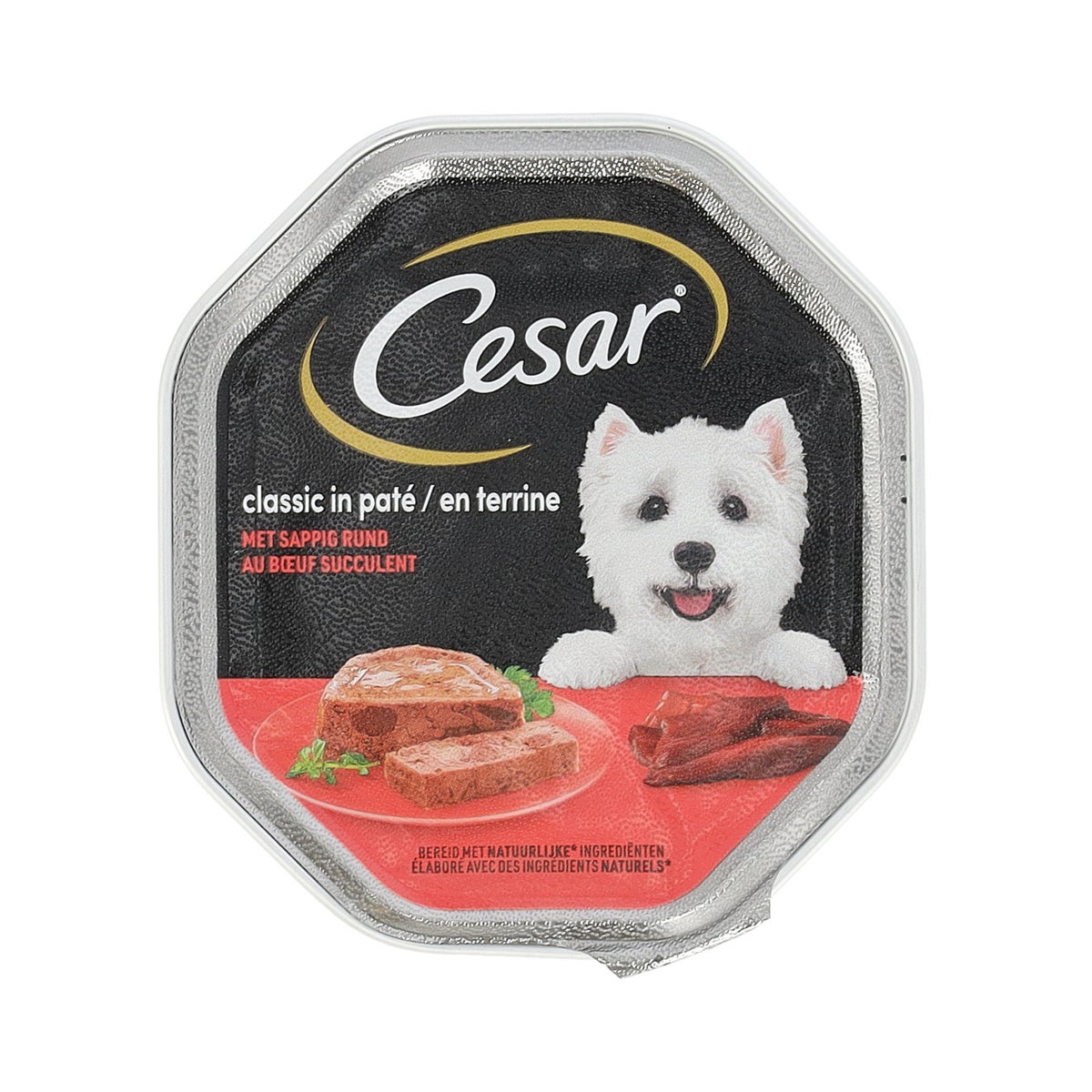 Voer hond Rund 150g classics cesar Voer hond Rund 150g classics cesar