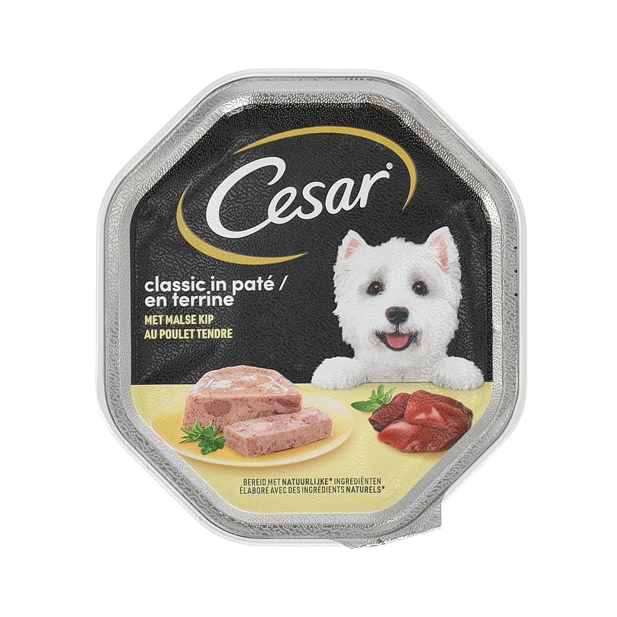 Voer hond kip 150g classics cesar Voer hond kip 150g classics cesar