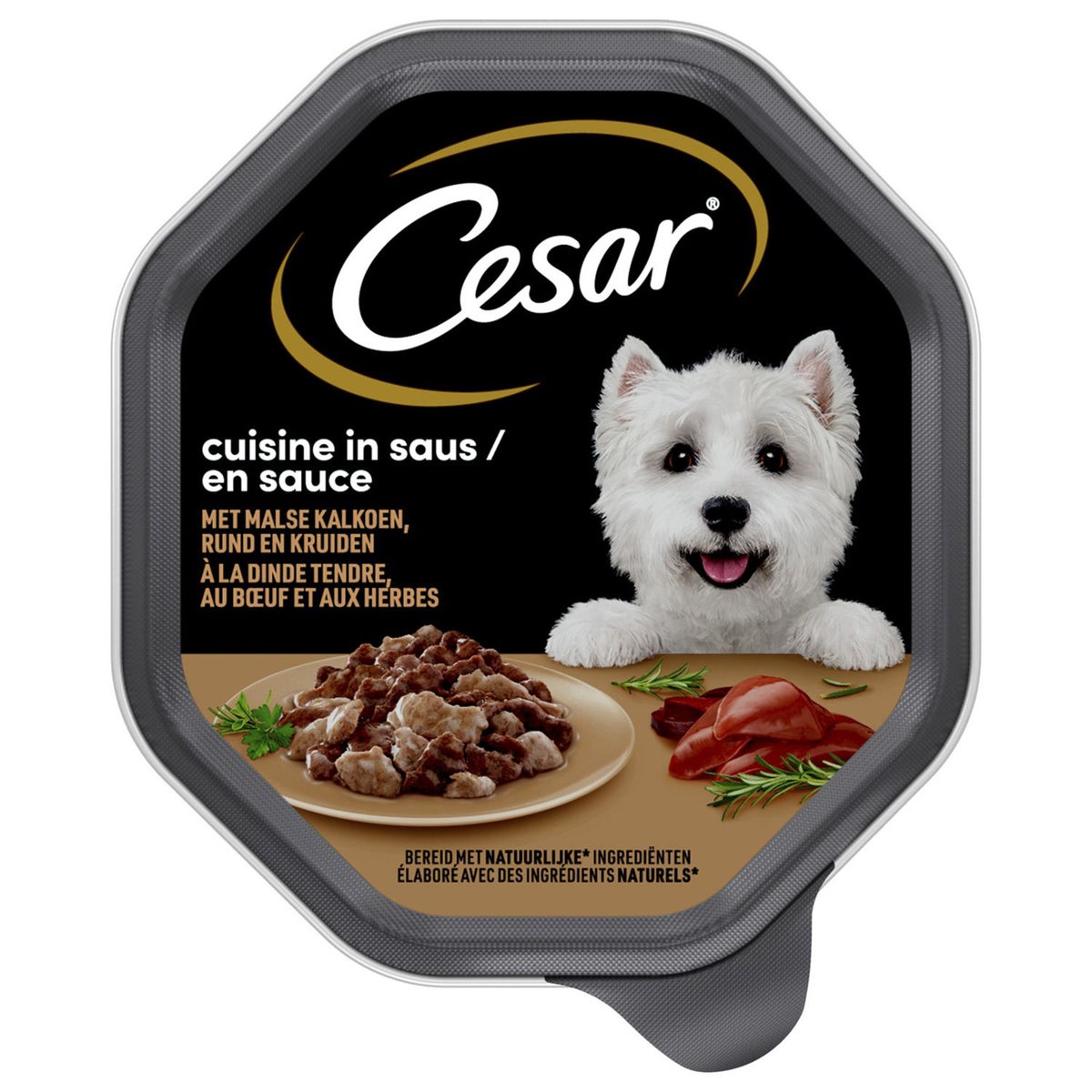 Voer hond kalkoen+rund 150g cuisine Voer hond kalkoen+rund 150g cuisine