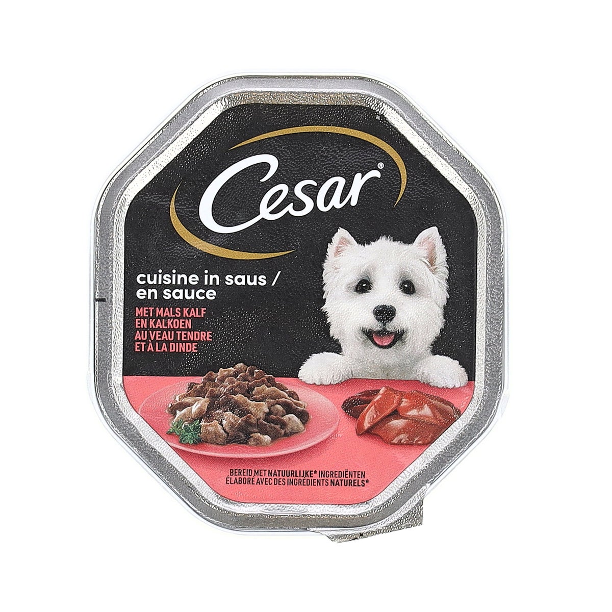 Voer hond kalf met kalkoen 150g cuisine Voer hond kalf met kalkoen 150g cuisine