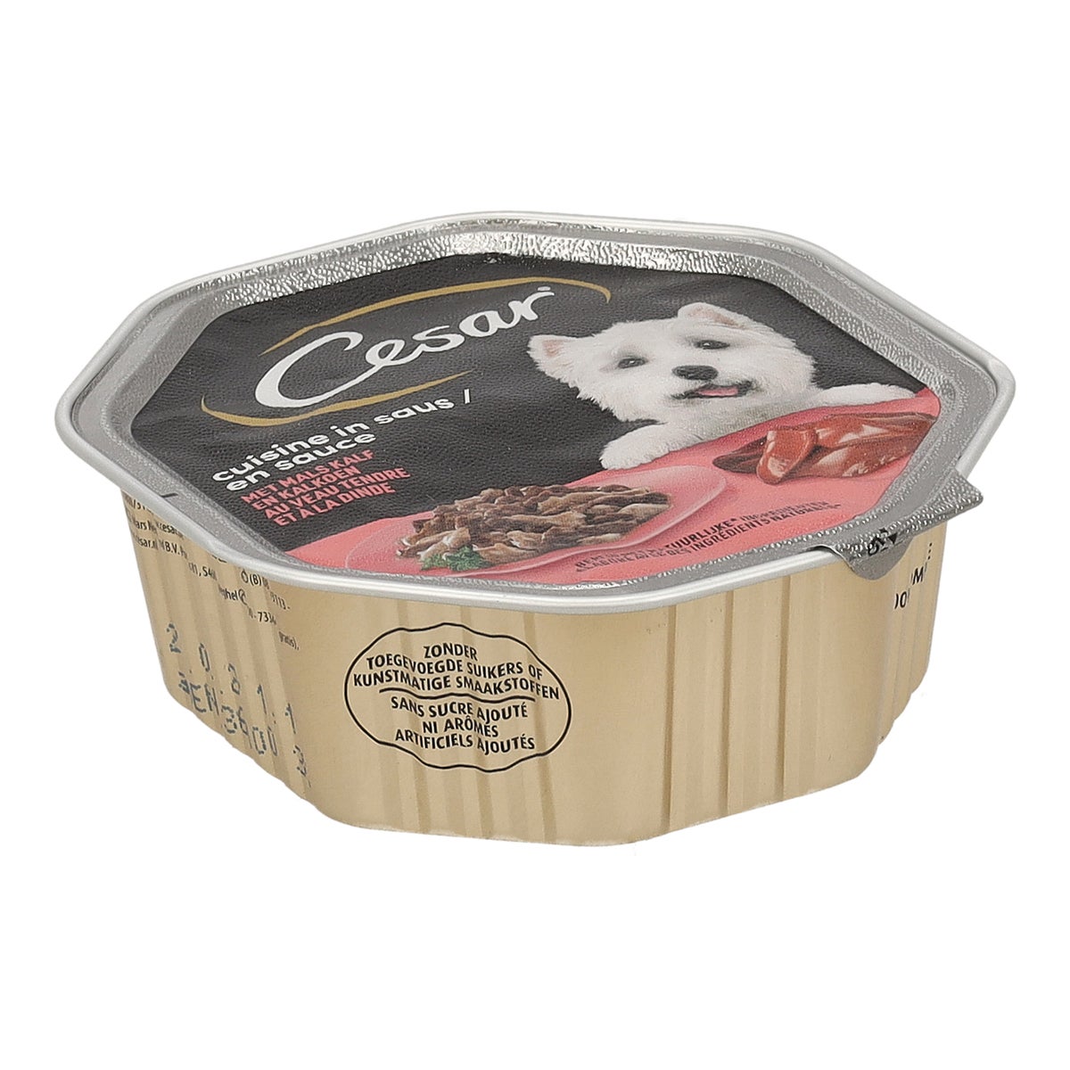 Voer hond kalf met kalkoen 150g cuisine Voer hond kalf met kalkoen 150g cuisine