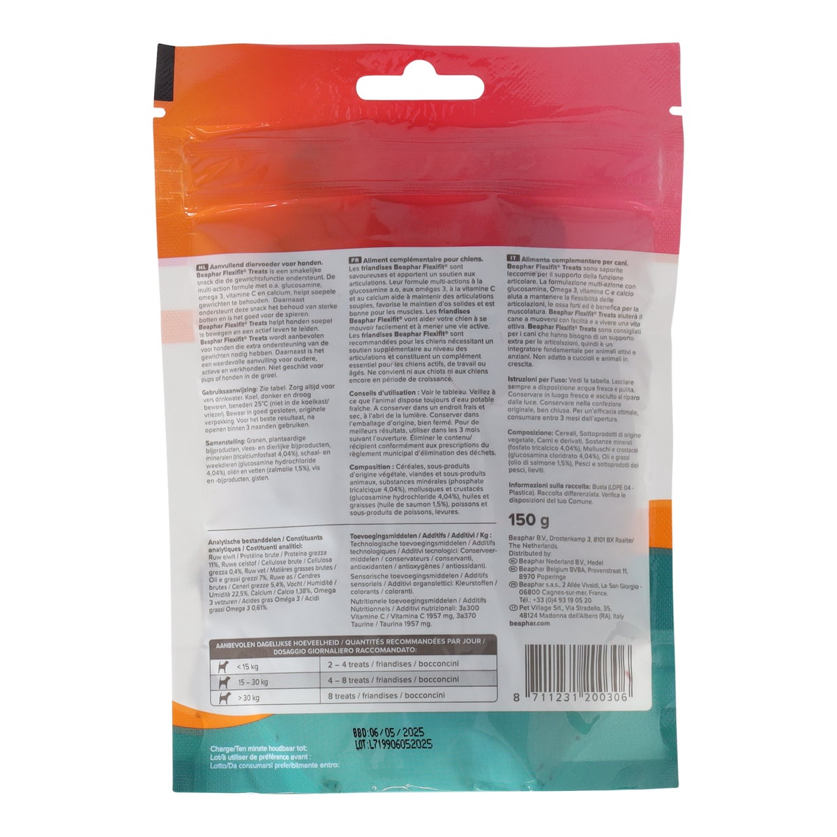 Snack flexifit 150 gr Beaphar Snack flexifit 150 gr Beaphar
