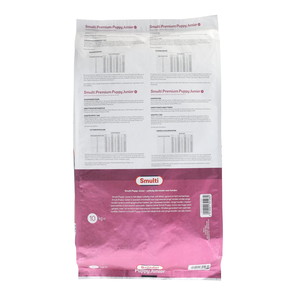 Voer hond Premium Puppy 10 kg Smulti Voer hond Premium Puppy 10 kg Smulti