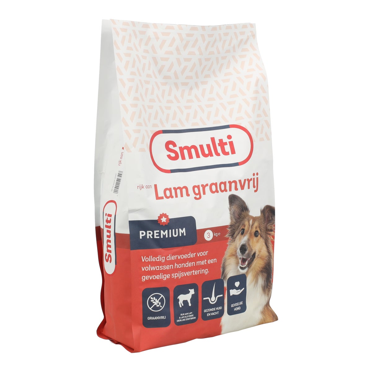 Voer hond Premium graanvrij lam 3kg Smulti Voer hond Premium graanvrij lam 3kg Smulti