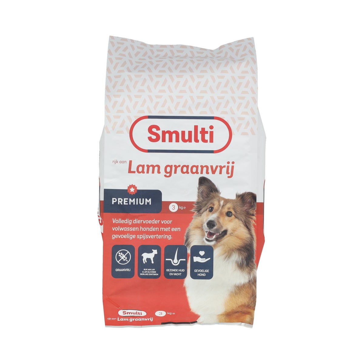 Voer hond Premium graanvrij lam 3kg Smulti Voer hond Premium graanvrij lam 3kg Smulti