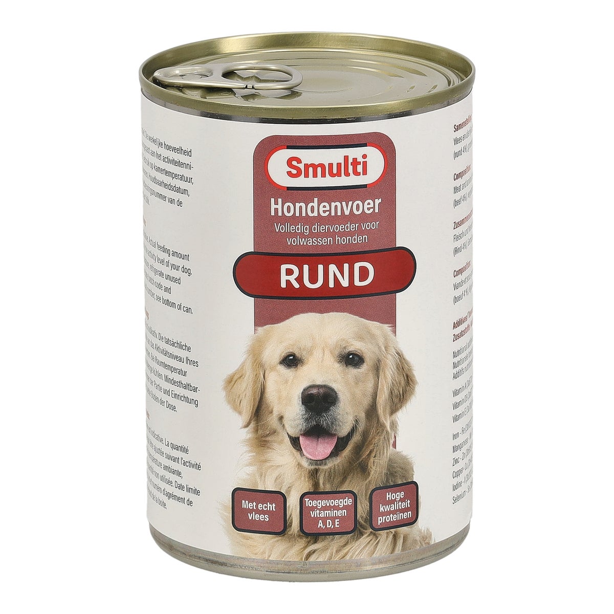 Hondenvoer Blik 410 gram Rund Smulti Hondenvoer Blik 410 gram Rund Smulti