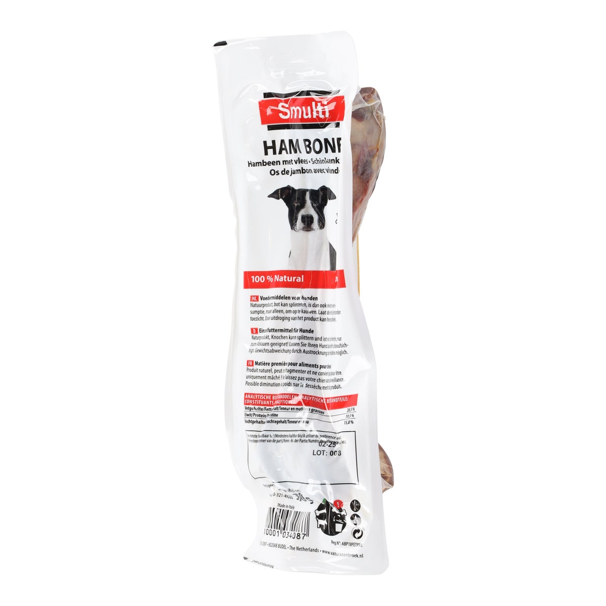 Italiaans hambeen 390G Smulti Italiaans hambeen 390G Smulti
