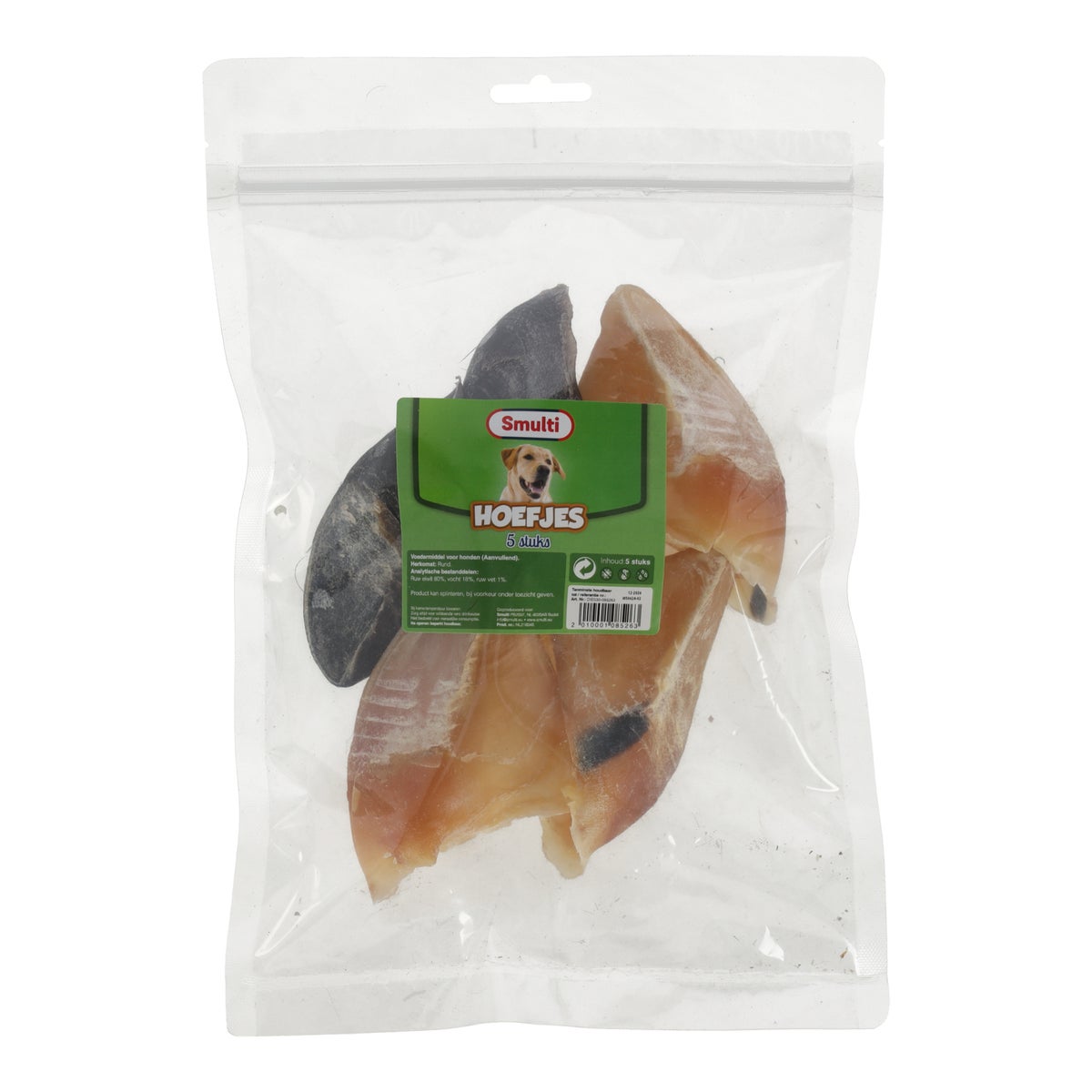 Hondensnack kalfshoef leeg 5st Hondensnack kalfshoef leeg 5st