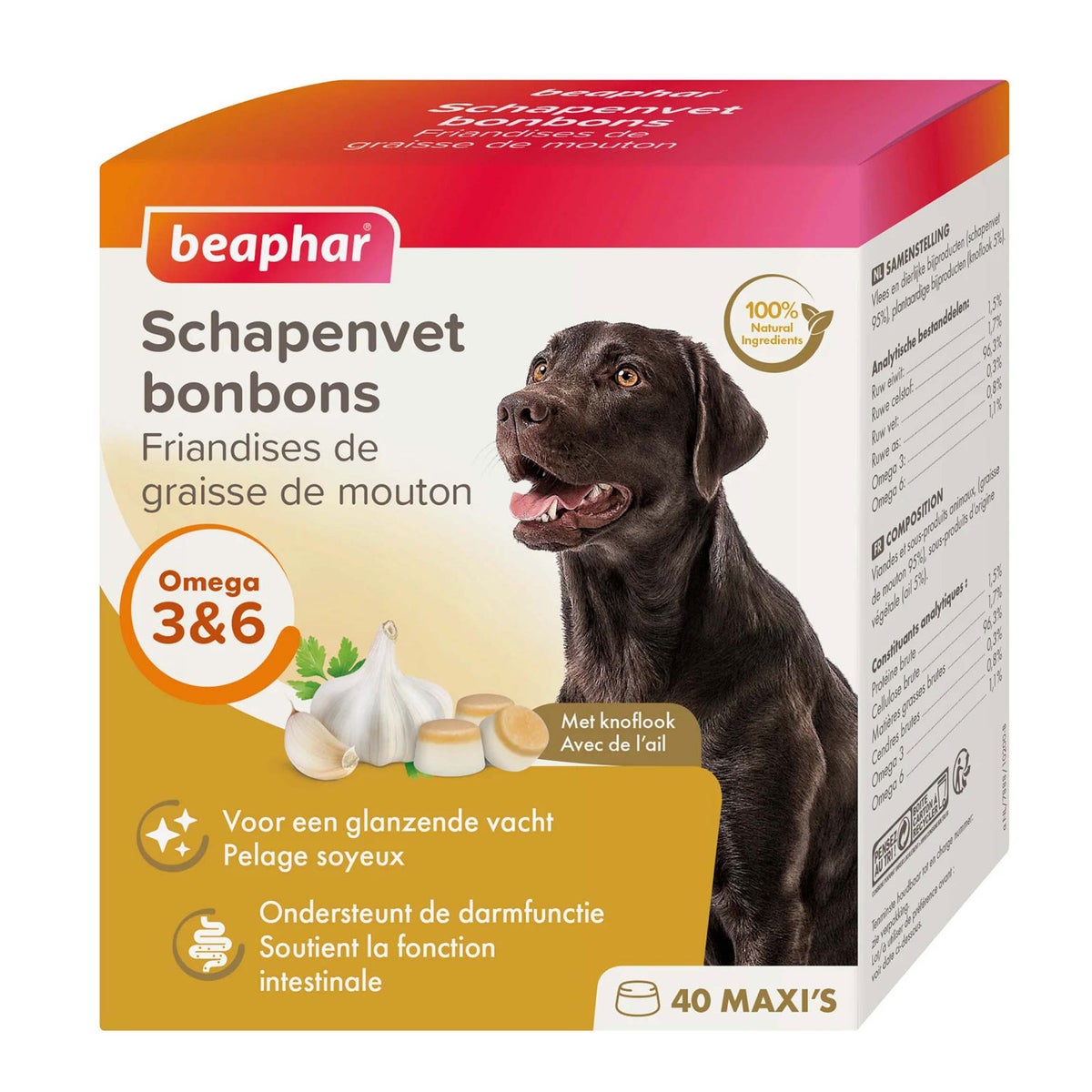 Schapenvet bonbons knoflook Beaphar Schapenvet bonbons knoflook Beaphar