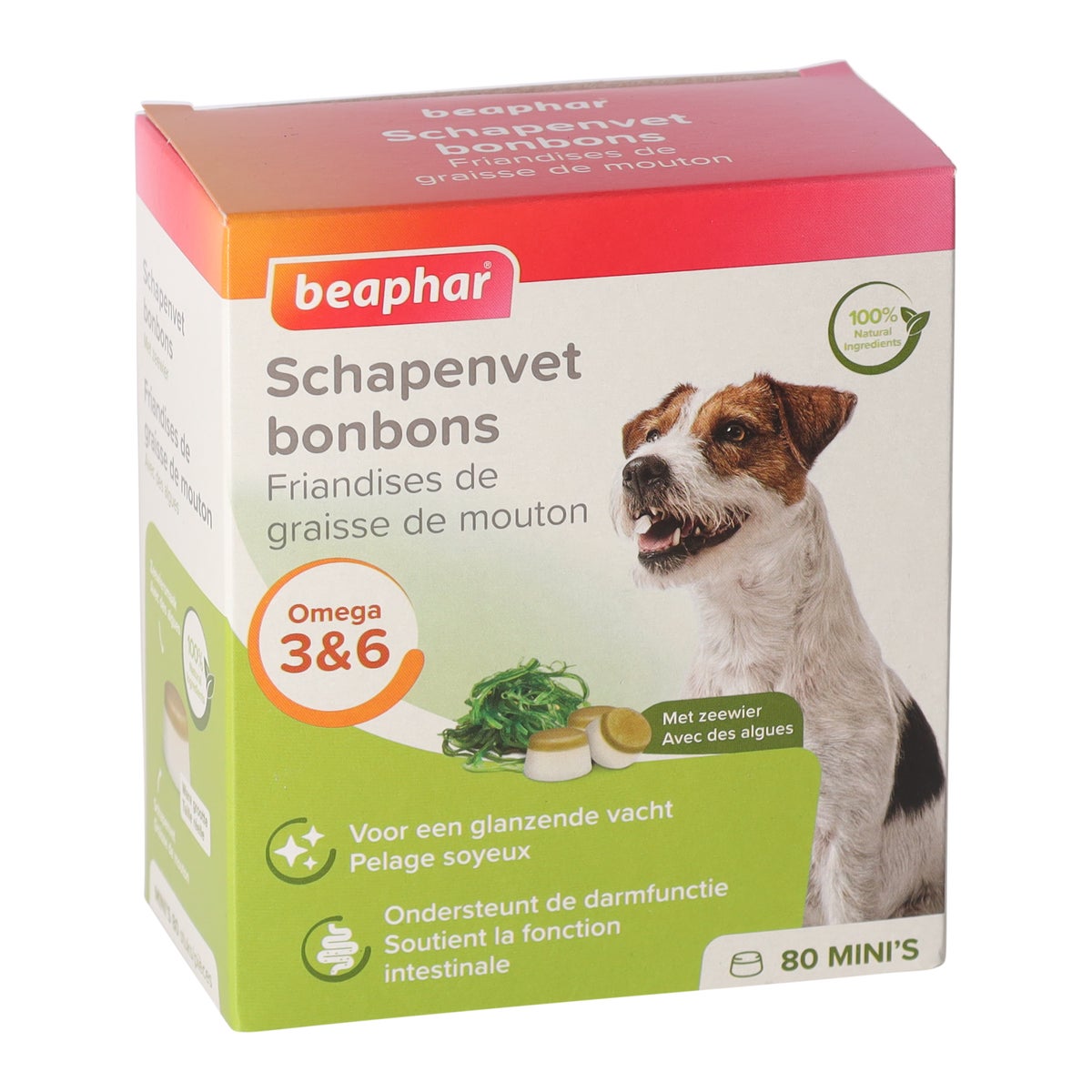 Schapenvet bonbons mini zeewier Schapenvet bonbons mini zeewier